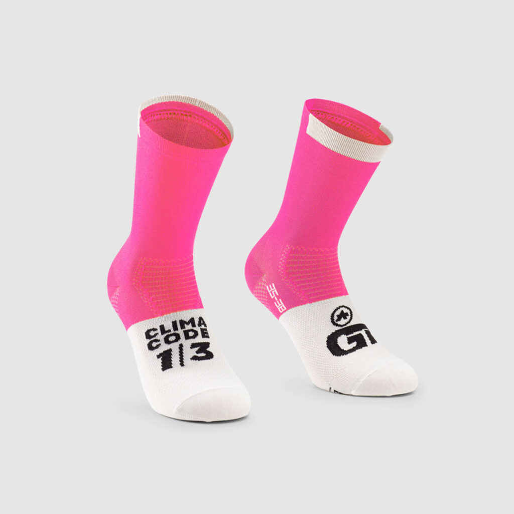 Skarpetki Assos GT Socks C2 Fluo Pink